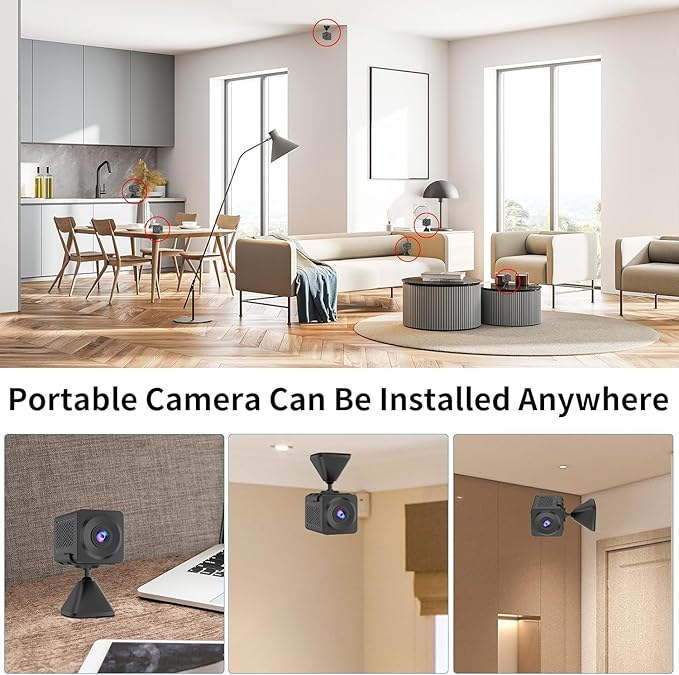 VSTARCAM 3MP Security Camera, Built-in Battery, Low-Light Full-Color Night Vision, Motion Detection, Siren, 2-Way Audio, Remote Viewing, Cloud & SD Card Storage (up to 256GB)