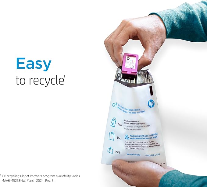 HP 64 Black Ink Cartridge | Works with Envy Inspire 7250e, 7950e; Envy Photo 6200, 7100, 7200, 7800, 7900; Tango Series | Eligible for Instant Ink | N9J90AN