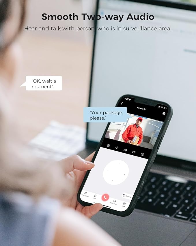 Hiseeu Wireless Security Camera System Outdoor, 5MP WiFi Camera for Home, 16CH WiFi-Pro 8 Cam-Kit, 2-Way Audio, Color Night Vision, IP66 Waterproof, 3TB Storage, 24/7 Recording, No Monthly Fees
