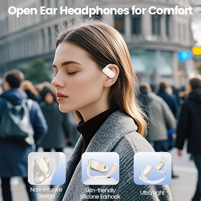 AI Translation Earbuds Real Time 164 Languages 80H Playtime Translator Ear Buds Audifonos Traductores Inglés Español Wireless Translating Earbuds Bluetooth Headphones for Travel Meeting Learning Large