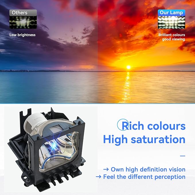 DT00591 Quality Replacement Projector lamp for HITACHI CP-X1200 CP-X1200W CP-X1200WA