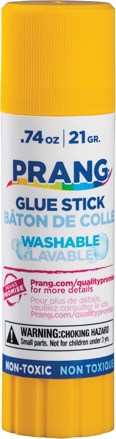 Prang Washable Glue Stick, Clear.74 Oz, 1 Count
