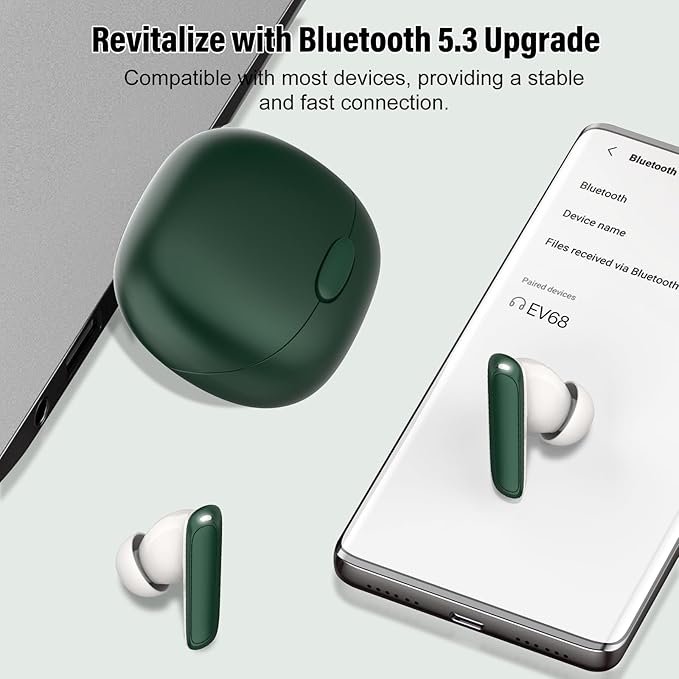 AI Language Translation Earbuds, 3-in-1 Translator Earbuds Real Time with 7 Translation Modes, with Audio and Video Call, 164 Language Bluetooth 5.3 Headphones Translating Device, Dark Green