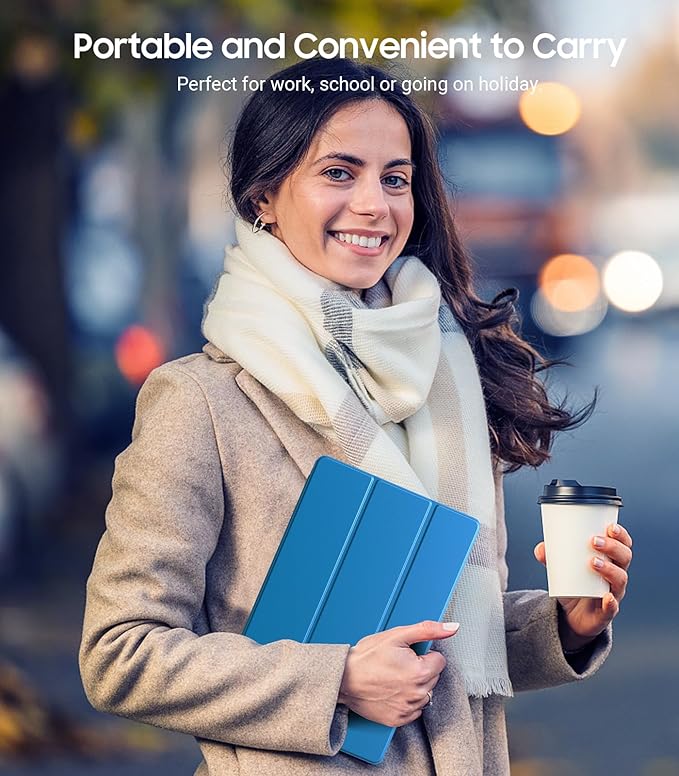 TiMOVO Case for Samsung Galaxy Tab A9+/A9 Plus 11" 2023, Slim Soft TPU Translucent Frosted Back Protective Cover for Galaxy Tab A9+ Tablet SM-X210/X216/X218, Auto Wake/Sleep, Gentian Blue