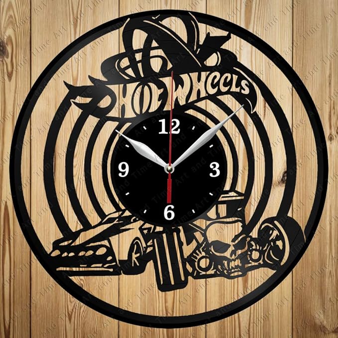 Vinyl Clock Art Decor Home Wall Clock Black Original Gift Unique Design