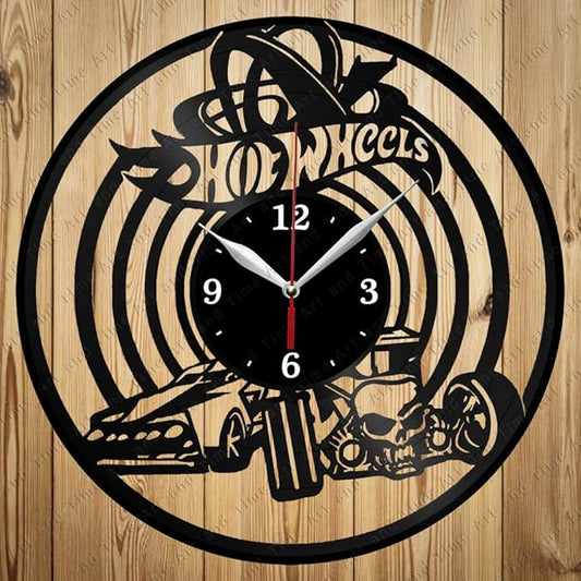 Vinyl Clock Art Decor Home Wall Clock Black Original Gift Unique Design