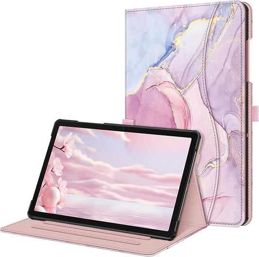 Fintie Case for Samsung Galaxy Tab A9 Plus/A9+ 5G 11 Inch 2023 Model (SM-X210/X216/X218), Multi-Angle Viewing Smart Stand Back Cover with Pocket Auto Wake/Sleep, Dreamy Marble