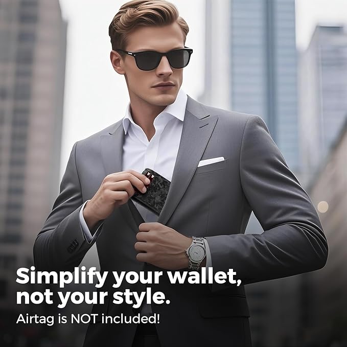 RUNBOX Wallet for Men Slim Rfid Leather 2 ID Window With Gift Box