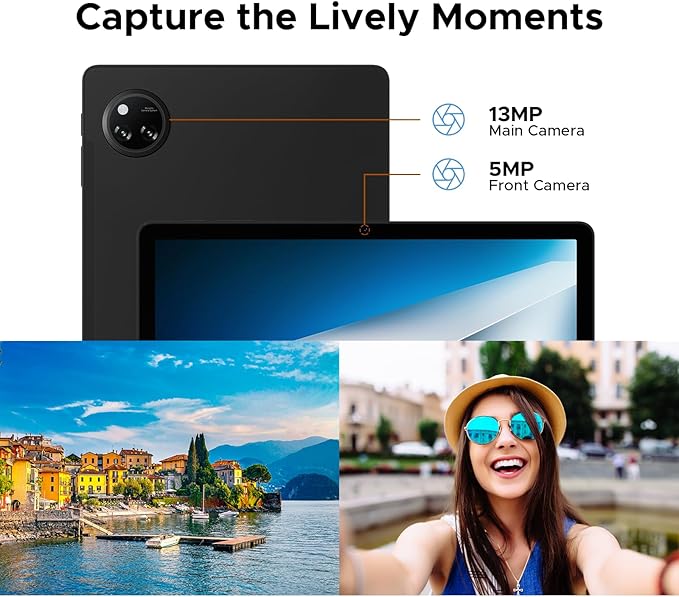 DOOGEE Tab A9 Pro+ Android 15 Tablet,11 inch Tablet with 90Hz Display,30GB+128GB/2TB TF Octa-Core Gaming Tablets,8580mAh,1080P,Bluetooth 5.0+5G WiFi Tablets,13MP+5MP,Face ID/OTG Black