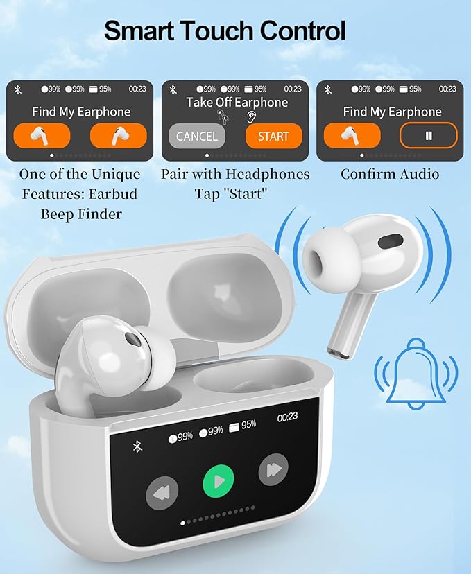 Ai Translation Earbuds Real Time, 144-Language Translator Earbuds with Accent Support & 8-Language Offline Translator Device - Two Way Translation Headphones for Language, Learning, Travel, Business
