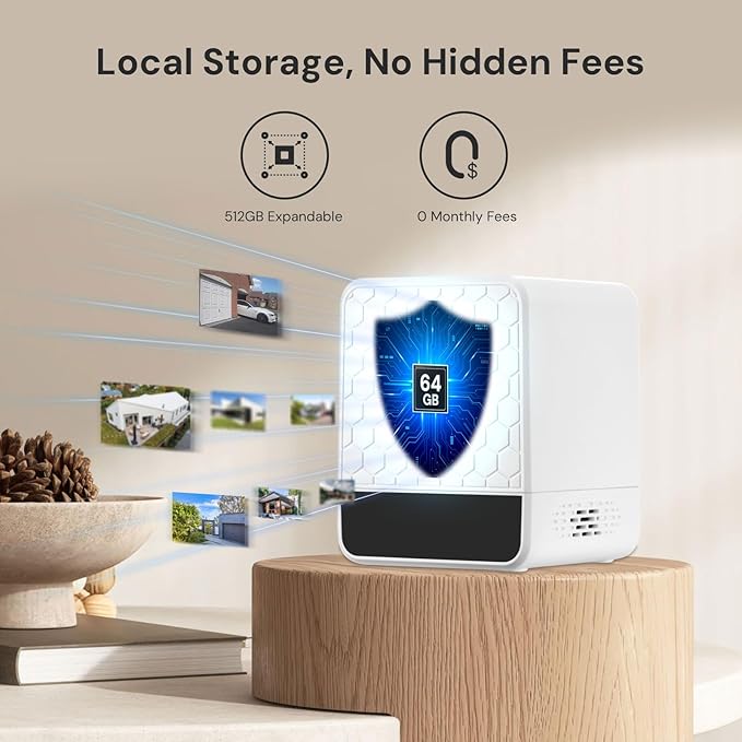 yeewise WiFi6 Solar Security Cameras Wireless Outdoor, 2K QHD Home Security System, 2-Cam Kit, 2.4&5GHz WiFi, Color Night Vision, Local Storage, IP66 Weatherproof, Works with Alexa, No Monthly Fees
