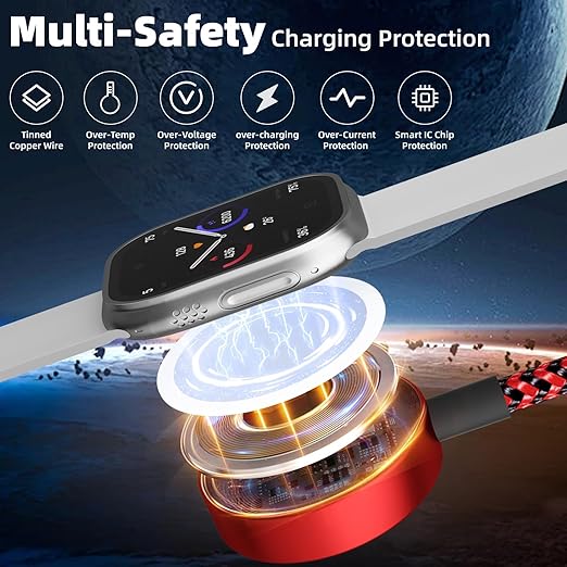 Multi Charging Cable for Apple iWatch Charger, 3 in 1 Charging Cable USB Multiple Charger Cord for iWatch Ultra/SE/10-1, iPhone17-8, iPad, Android, Car, Cruise Essentials - 3Pcs 5FT