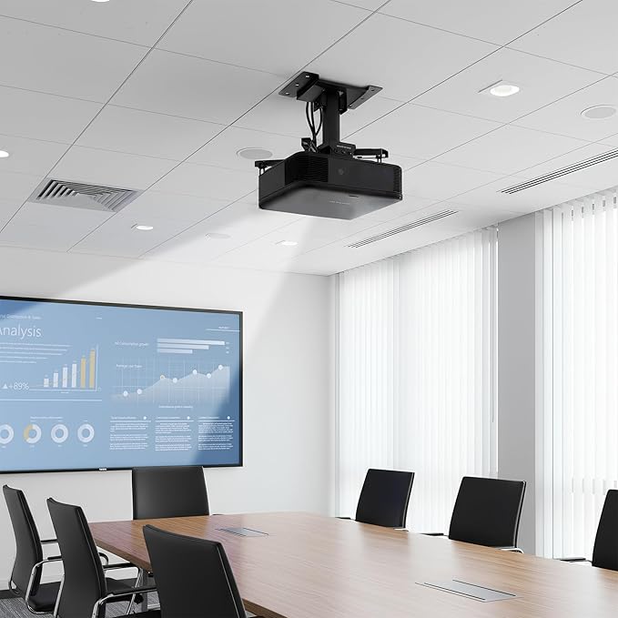 Mount-It! PRO Projector Ceiling Mount, 10" Extension, Heavy-Duty Commercial Grade Ceiling Projector Bracket, 99 Lbs Weight Capacity
