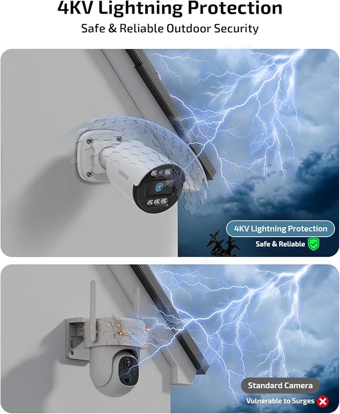 Two-Way Audio PoE Security Camera System Outdoor, 5MP Wired Cameras with 4K 8CH NVR Systems, Home Surveillance Video DVR Kits