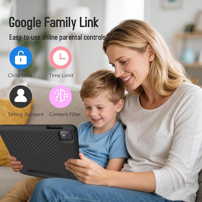 Kids Tablet, 11 inch Android 15 Tablet for Kids, 20GB RAM 128GB ROM Octa-Core 8000mAh Battery Childs Tablets with Shockproof Case, Bluetooth, WiFi, Parental Control, Dual Camera, GPS