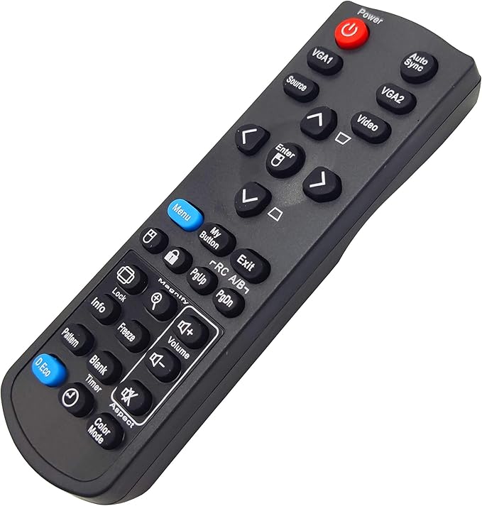 Projector Remote Control for ViewSonic PJD5126, PJD5132, PJD5134, PJD5226W, PJD5232L, PJD5234L, PJD5533W, PJD6223, PJD6235, PJD6245, PJD6353, PJD6543W, PJD6653W, PJD7820HD, PJD7822HDL