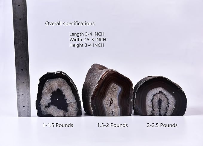AMOYSTONE Earth Tone Agate Candle Stand 1.5-2lb Spa & Yoga Studio Essential | Natural Brazilian Stone | Meditation Sanctuary Decor | Eco-Friendly Spiritual Gift