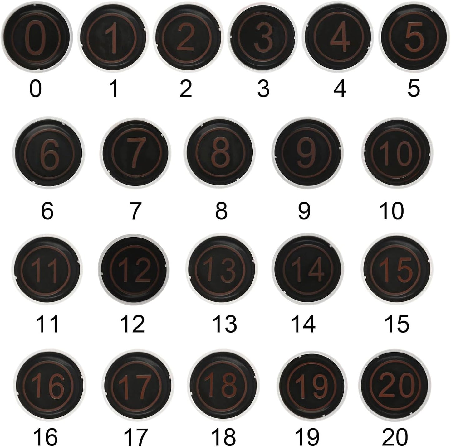 PATIKIL Number Stamps Self Inking, Numeral 15 Number Stamp Teacher Stamp Initial Stamp Ink Stamp for Class Notebook Scrapbooking DIY Craft Style 2, Red Ink