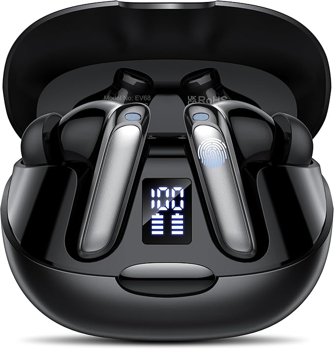 AI Language Translation Earbuds, 3-in-1 Translator Earbuds Real Time with 7 Translation Modes, with Audio and Video Call, 164 Language Bluetooth 5.3 Headphones Translating Device for Travel/Business