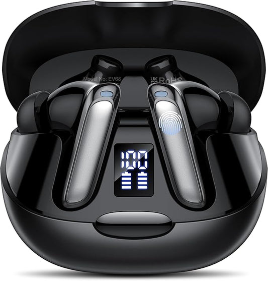AI Language Translation Earbuds, 3-in-1 Translator Earbuds Real Time with 7 Translation Modes, with Audio and Video Call, 164 Language Bluetooth 5.3 Headphones Translating Device for Travel/Business