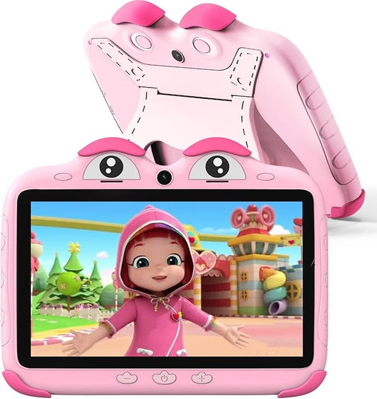 Kids Tablet 7 Inch 32GB with WiFi, Toddler Tablet for Kids Software Installed Parental Control, Children Learning Android Tablets for Toddlers Boys Girls