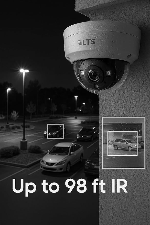 CMHD7322WE-28F | 2MP 1080p HD-TVI Dome Camera | 2.8mm Wide Angle Lens | 98ft Matrix IR Night Vision | IP67 Weatherproof IK10 Vandal-Proof