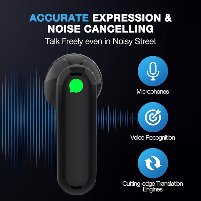Timekettle WT2 Edge W3 Translator Device,Bidirection Simultaneous Translation, Translator Earbuds with 40 Languages, Real time Translator,Fast Reaction with Revolutionary Al Tech, Online Version