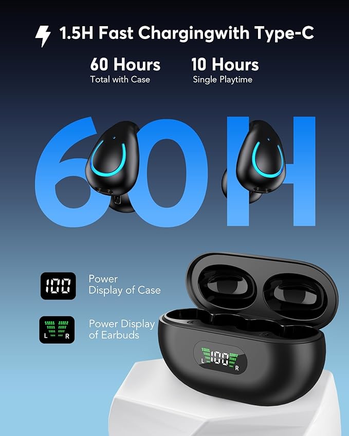 AI Translation Earbuds Real Time 146 Languages 60H Playtime Translator Ear Buds Audifonos Traductores Inglés Español Wireless Earphones Bluetooth Headphones for Travel Business Meeting