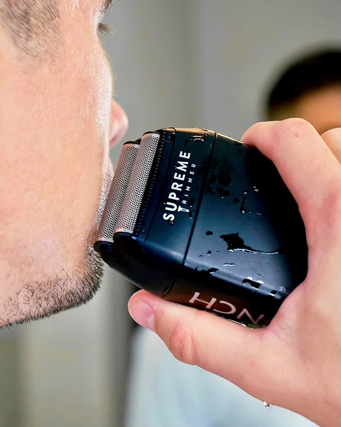 Supreme Trimmer 3-in-1 Barber Bundle | 2Spee Clipper, 2Spee Trimmer & Crunch Foil Shaver | Professional Beard Trimmer Men’s Hair Clipper Kit | Red