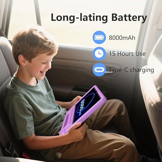 Kids Tablet, 11 inch Android 15 Tablet for Kids, 20GB RAM 128GB ROM Octa-Core 8000mAh Battery Childs Tablets with Shockproof Case, Bluetooth, WiFi, Parental Control, Dual Camera, GPS