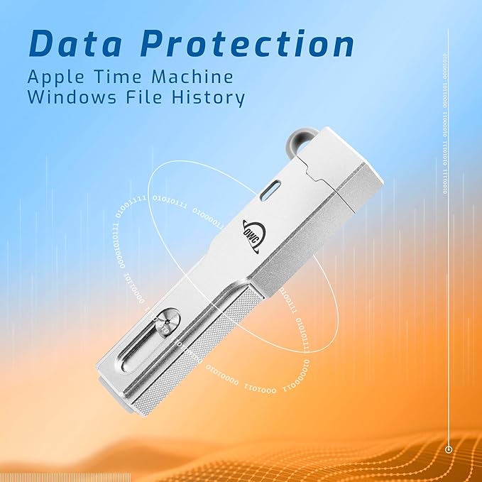 OWC Envoy Pro Mini 1TB (10Gb/s) SSD, Up to 940 MB/s Speed, Portable Flash Drive with USB-C and USB-A, Compatible with Mac, PC, Xbox, PS5, Professional Stick for Gaming, Storage, and Backup