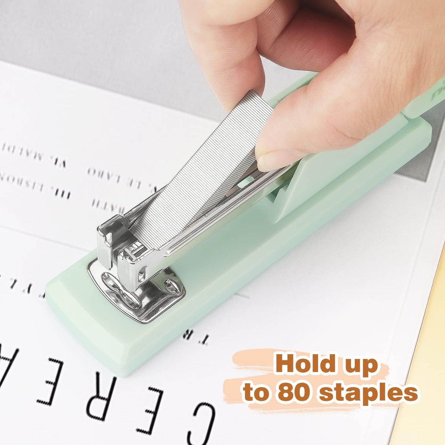 Tamaki Stapler, Office Stapler, Small Staplers for Desk, Green