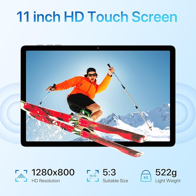 UMIDIGI Android Tablets 11-inch G9 Tab Unlocked Cellular Tablet with SIM Card Slot 4+4GB RAM 256GB ROM 1TB 7200mAh 18W Fast Charging with Case, GPS, FM, WiFi, 4G Gray