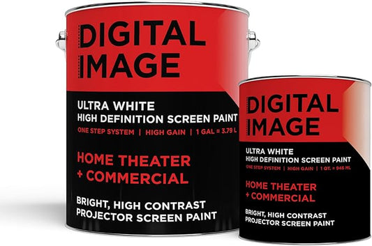 Projector Screen Paint - High Definition, 4K/8K, Ultra White - Quart