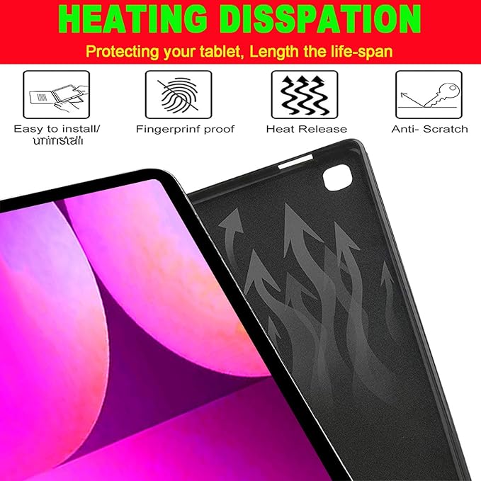 Keyboard Case for Samsung Galaxy Tab 10 FE Plus 13.1inch, S10 FE+ Smart Keyboard Case Magentic Cover with S-Pen Holder, Rose Gold