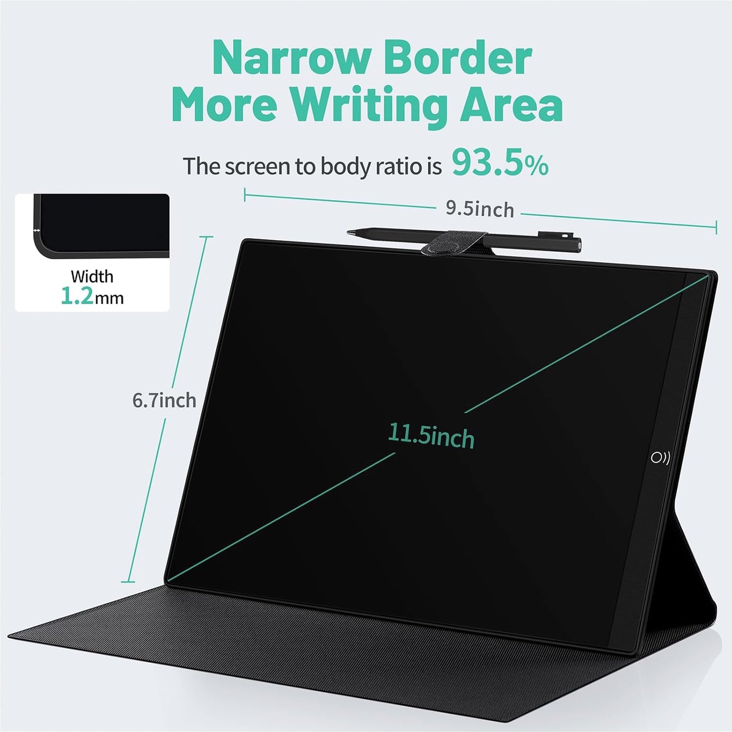 LCD Writing Tablet for Adults: 11.5 Inch with Leather Case Reusable Digital Notepad Portable Use for Office Study Teaching