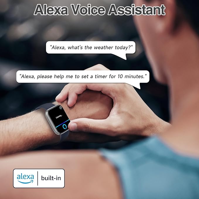 Smart Watch for Women Men with Bluetooth Call, Alexa Built-in Smartwatch, 1.83"DIY Dial Fitness Watch with Sleep Heart Rate Monitor, 110+ Sport Modes, IP68 Waterproof Watch Compatible with Android iOS