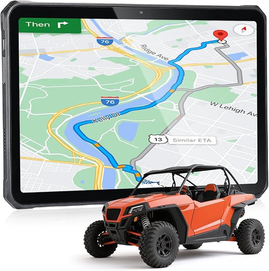 MUNBYN 11-inch Rugged Tablet ILT02, Android 14 UTV Tablet, 16GB+128GB with GPS, IP68 Weather Proof, 32MP+48MP Dual Camera, 4G LTE for Offroad UTV, Drone, 2Y Protection