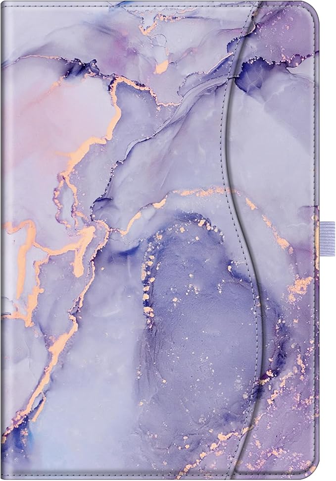 Fintie Case for Samsung Galaxy Tab A9 Plus/A9+ 5G 11 Inch 2023 Model (SM-X210/X216/X218), Multi-Angle Viewing Smart Stand Back Cover with Pocket Auto Wake/Sleep, Lilac Marble
