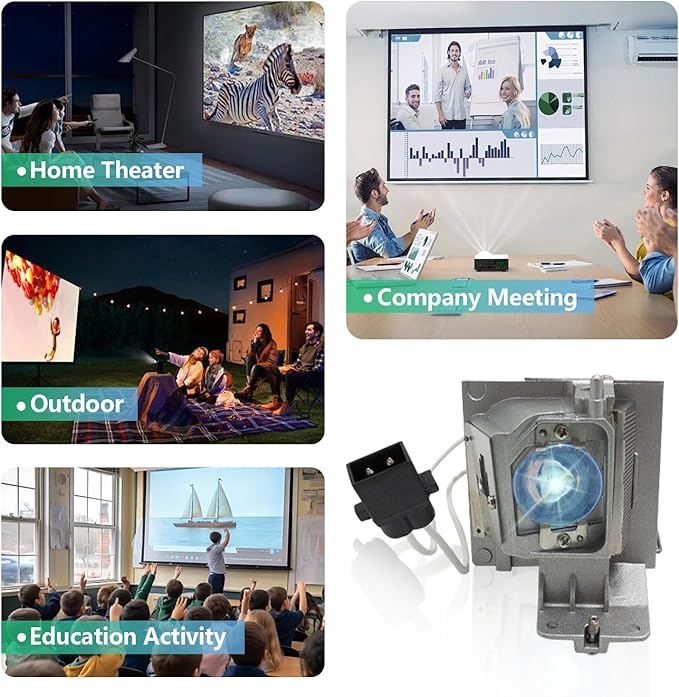 BL-FU195A/BL-FU195C/SP.72G01GC01 Replacement Projector Lamp Bulb Compatible with OPTOMA HD142X HD27 EH345 H183X S341 S340 W331 TW342 Projectors, with Housing