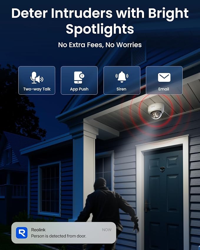 REOLINK Duo 3V PoE, 16MP UHD Dual-Lens PoE Security Camera with 180° Panoramic, Motion Track, Color Night Vision, Smart Detection, 2 Way Talk, IK10 Vandal-Proof, IP67 Weatherproof, No PT Supported