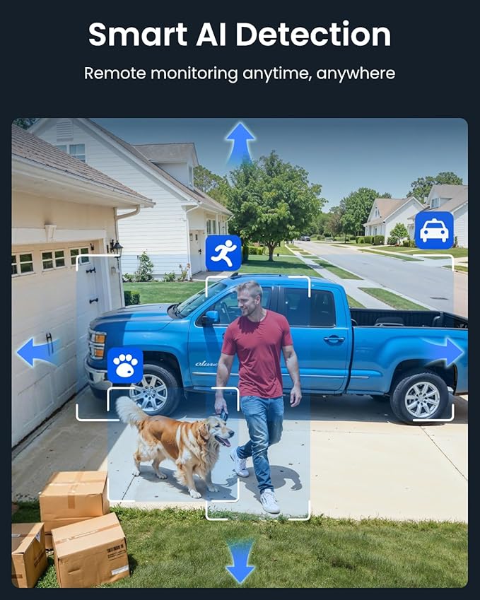 REOLINK RLC-823S2 Smart 4K/8MP UHD PTZ Security Camera with Cutting-Edge 16X Optical Zoom and 3D Zoom, Color Night Vision with Spotlights, Person/Vehicle/Animal Detection, 2 Way Talk, 24/7 Recording