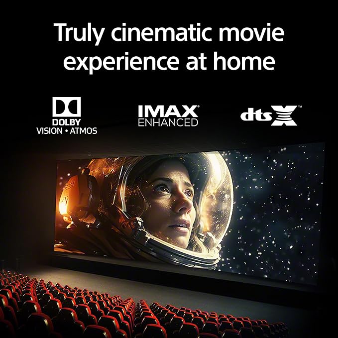 Sony BRAVIA 8 II 55 Inch TV, QD OLED, 4K Smart Google TV, XR Processor with AI Technology, Ultra Slim Design, 120hz Television, Dolby Vision/Atmos, Exclusive Features for PS5, K-55XR80M2, 2025 Model