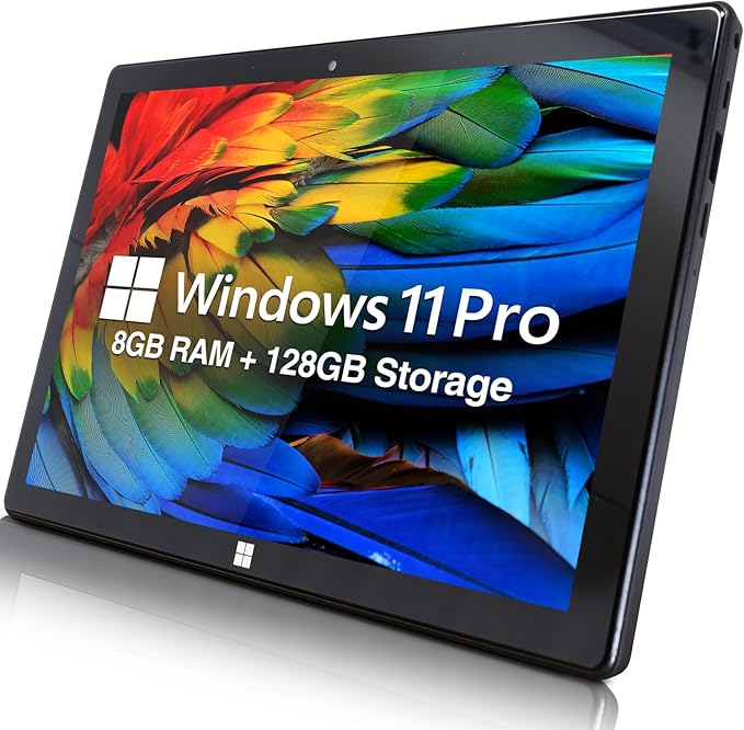 Fusion5 10" Windows 11 Professional FWIN232 Plus N2 Ultra Slim Windows Tablet PC - 8GB RAM, 128GB Storage, USB 3.0, Micro HDMI, IPS HD Display, 5MP and 2MP Cameras, Bluetooth