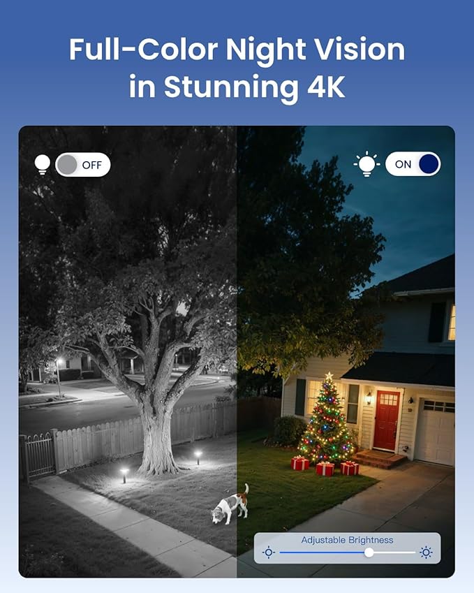 REOLINK 4K Wired WiFi Outdoor Security Camera, 8MP Dual Lens, 360 PTZ Camera, Auto Tracking, 2.4/5GHz Wi-Fi Smart Person/Vehicle/Animal Detection, 6X Hybrid Zoom, Color Night Vision, TrackMix WiFi