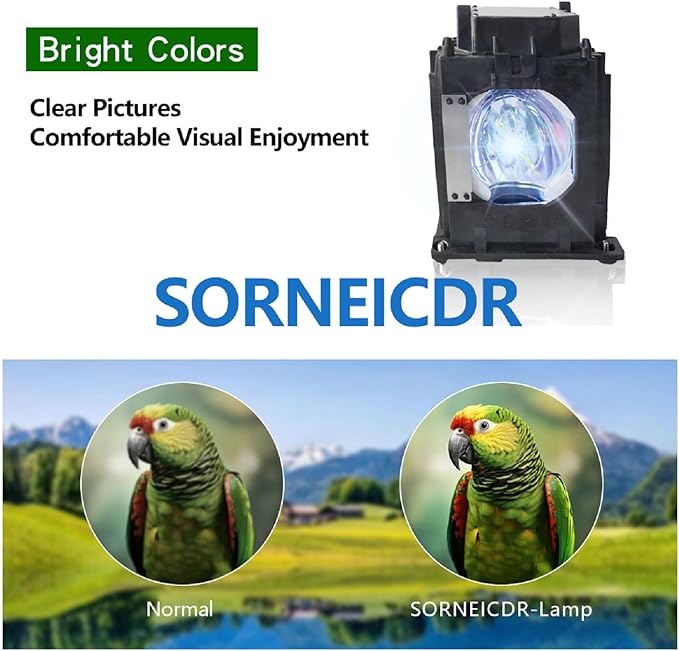 915P049010 Replacement Projector Lamp Bulb Compatible with Mitsubishi for WD-52631 /WD-57731 /WD-57732 /WD-65731 /WD-65732 /WD-Y57 /WD-Y65 Lamp Bulb Replacement with Housing