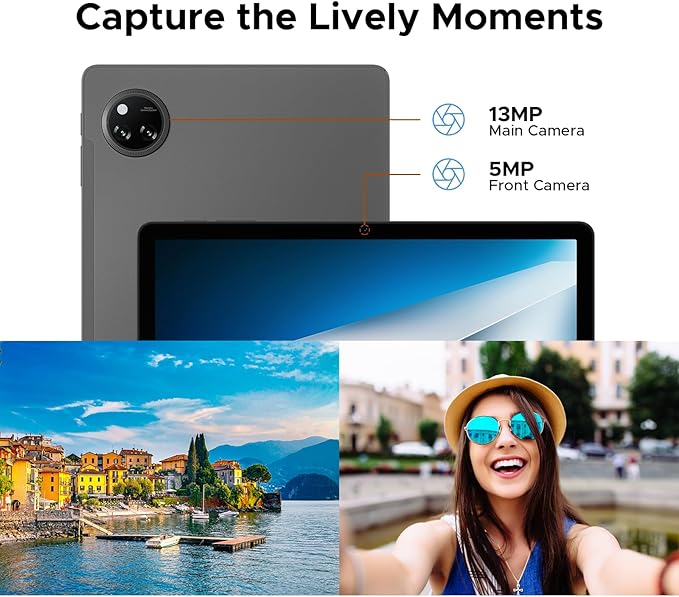 DOOGEE Tab A9 Pro+ Android 15 Tablet,11 inch Tablet with 90Hz Display,30GB+128GB/2TB TF Octa-Core Gaming Tablets,8580mAh,Netflix 1080P,Bluetooth 5.0+5G WiFi Tablets,13MP+5MP,Face ID/OTG Grey