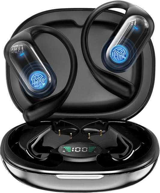 Translation Earbuds,Open Ear Headphones with Real-Time 168 Language,Bluetooth 5.4 Earphones with 400mAh Charging Case,Wireless Earbuds with HD Calling,Stable Connection,50H Long-Lasting Battery