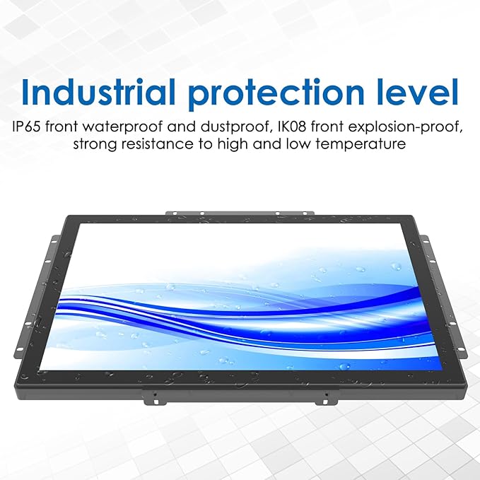 23.8 Inch 10 Points PCAP Open Frame Touch Screen LCD Display Monitors 1920x1080 Black with 1000 Nits Brightness
