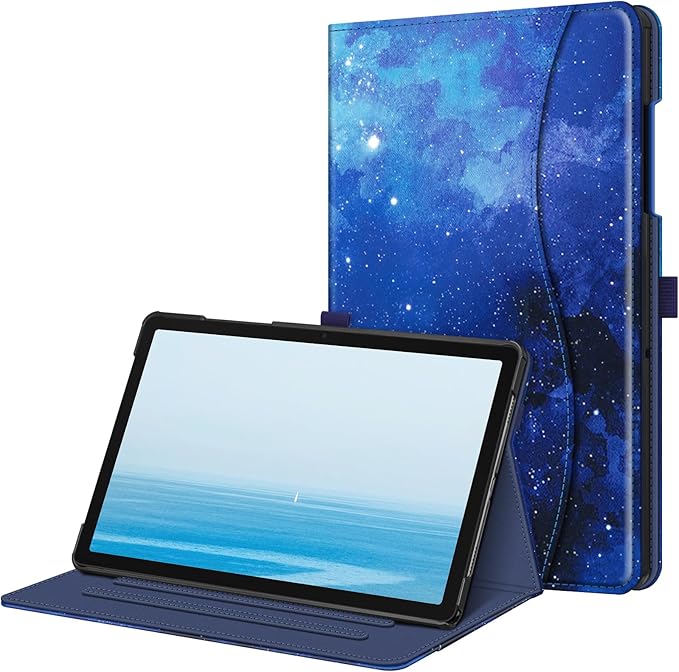 Fintie Case for Samsung Galaxy Tab A9 Plus/A9+ 5G 11 Inch 2023 Model (SM-X210/X216/X218), Multi-Angle Viewing Smart Stand Back Cover with Pocket Auto Wake/Sleep, Starry Sky